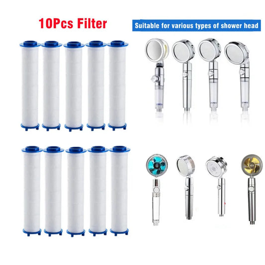 10Pcs Replacement Shower Filter for Held Showerhead - High Output Shower Water Filter to Remove Chlorine Fluoride and Hard Water